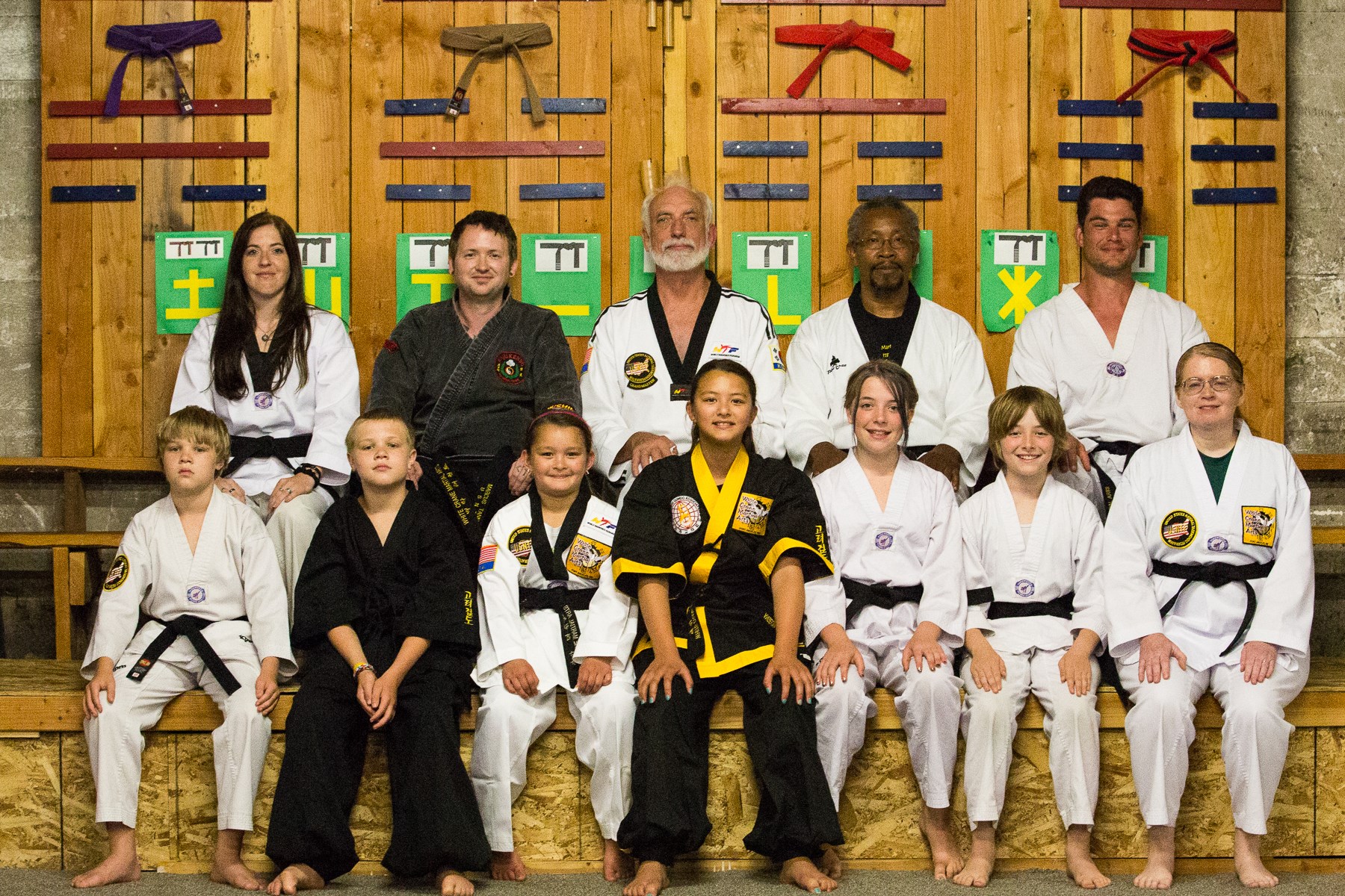 White Crane students training