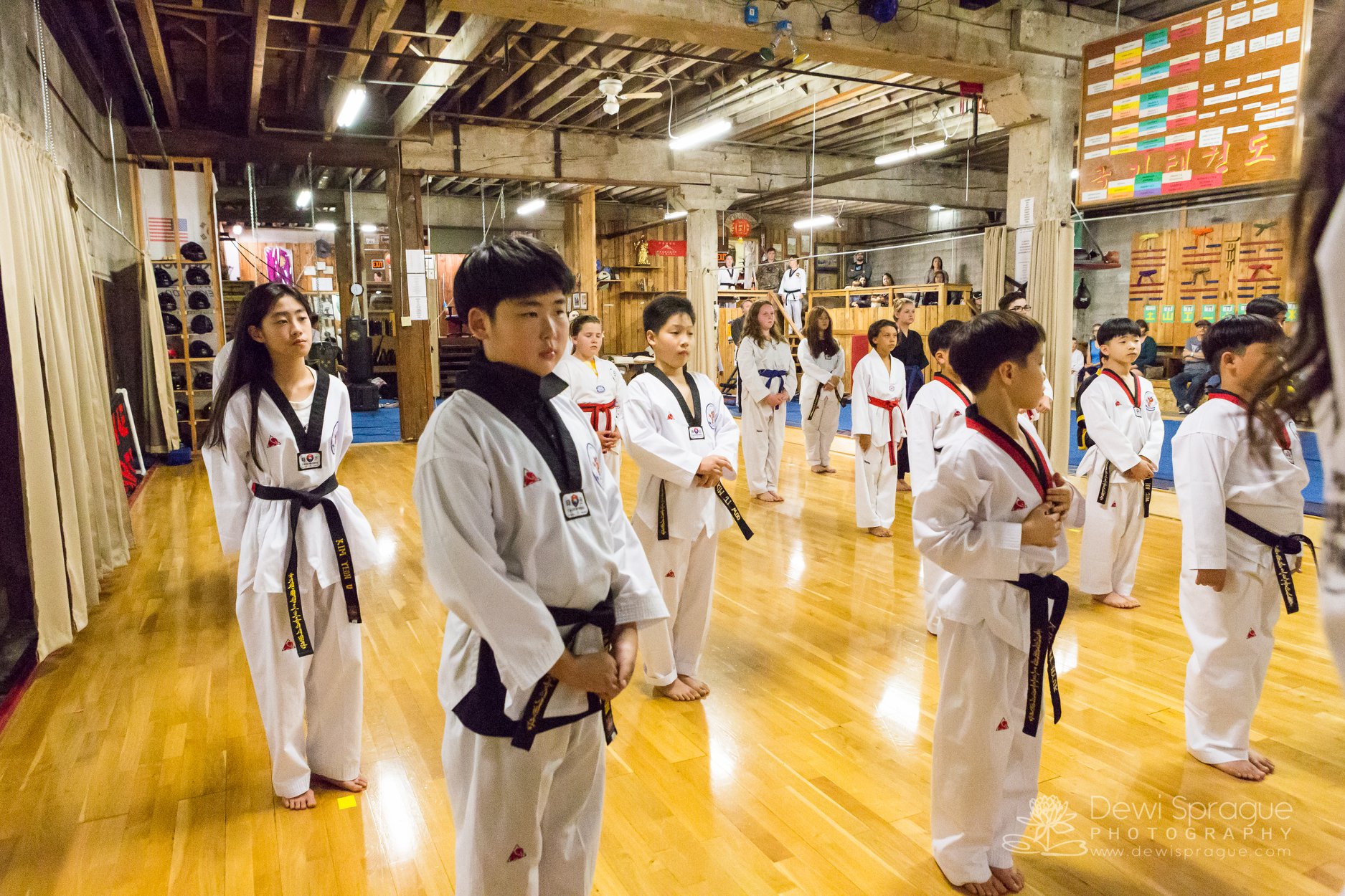 White Crane students training