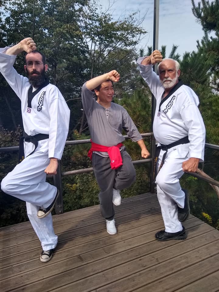 Guest instructors with White Crane students